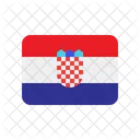 Bandeira da Croácia  Ícone