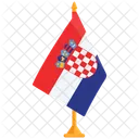 Bandeira Da Croacia Croata Bandeira Croata Ícone