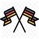 Bandeira cruzada da alemanha  Ícone