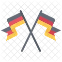 Bandeira cruzada da alemanha  Ícone