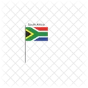 Africa Do Sul Pais Bandeira Ícone