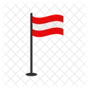 Bandeira Da Austria Austria Austria Ícone