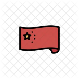 Bandeira chinesa  Ícone