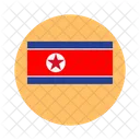 Bandeira da Coreia do Norte  Ícone