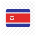 Bandeira da Coreia do Norte  Ícone