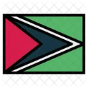 Bandeira da guiana  Ícone