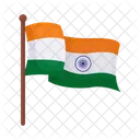 India Bandeira Independencia Icon