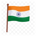 India Bandeira Independencia Icon