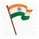 India Bandeira Independencia Icon