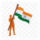 India Bandeira Independencia Icon