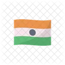 India Bandeira Sinal Ícone