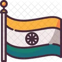 Bandeira Da India Bandeira Nacao Ícone