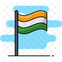 Bandeira Da India Marco Nacionalidade Ícone