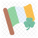 Bandeira Da Irlanda Sinal Dia De Sao Patricio Ícone