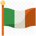 Bandeira Da Irlanda Bandeira Pais Ícone