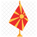 Bandeira Da Macedonia Macedonia Bandeira Da Macedonia Ícone