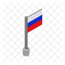 Bandeira Da Russia Pais Bandeira Ícone