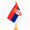 Bandeira Da Servia Servia Bandeira Ícone