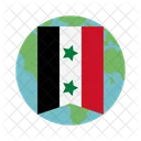 Siria Desastre Bandeira Ícone