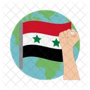 Siria Desastre Bandeira Ícone