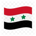 Siria Desastre Bandeira Ícone