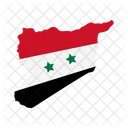 Siria Desastre Bandeira Ícone