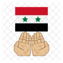 Siria Desastre Bandeira Ícone