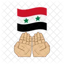 Siria Desastre Bandeira Ícone