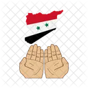 Siria Desastre Bandeira Ícone