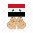 Siria Desastre Bandeira Ícone