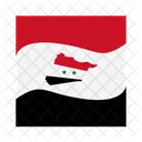 Siria Desastre Bandeira Ícone