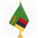 Bandeira Da Zambia Zambia Bandeira Da Zambia Ícone