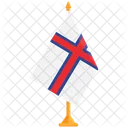 Bandeira Das Ilhas Faroe Ilhas Faroe Bandeira Nacional Das Ilhas Faroe Ícone