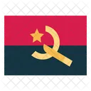 Bandeira de angola  Ícone