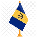 Bandeira De Barbados Barbados Bandeira Nacional De Barbados Ícone