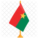 Bandeira De Burkina Faso Burkina Faso Bandeira Nacional De Burkina Faso Ícone