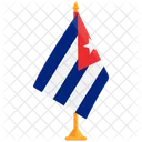 Bandeira Bandeira De Cuba Cuba Ícone