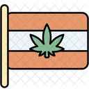 Bandeira Cannabis Canabidiol Ícone