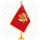 Bandeira De Montenegro Montenegro Bandeira Ícone