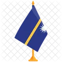 Bandeira De Nauru Nauru Bandeira De Nauru Ícone