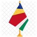 Bandeira Das Seychelles Seychelles Bandeira Ícone