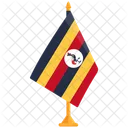 Bandeira De Uganda Bandeira De Uganda Bandeira Nacional De Uganda Ícone