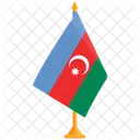 Bandeira Do Azerbaijao Azerbaijao Bandeira Do Azerbaijao Ícone