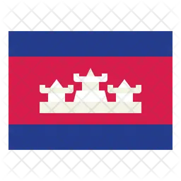 Bandeira do Camboja Flag Ícone