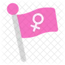 Bandeira do dia da mulher  Ícone
