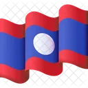 Bandeira do laos  Ícone