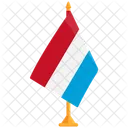 Bandeira Do Luxemburgo Luxemburgo Bandeira Do Luxemburgo Ícone