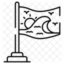 Bandeira do oceano  Ícone