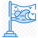 Bandeira do oceano  Ícone