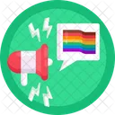 Bandeira Gay Homossexual Ícone